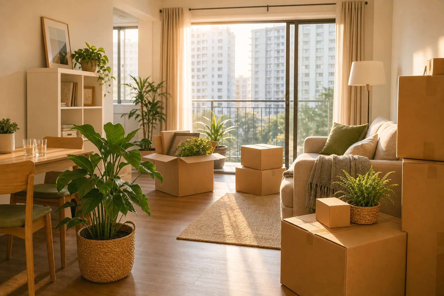 Moving into a bright and welcoming home